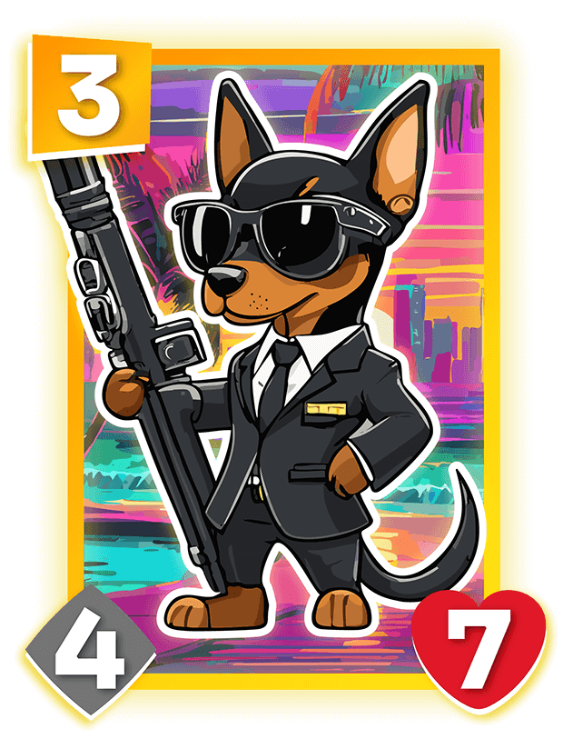 Hitman Dog Battlepet Card