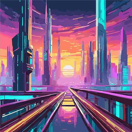 Futuristic City Background